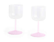 Poháre na víno Tint 2 ks, clear, jade light pink and light pink