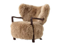 Kreslo Wulff ATD2, walnut/sheepskin Honey
