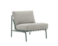 Kreslo Settle Lounge Chair bez podrúčiek, Ribbed Weave 2/dark green