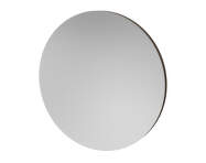 Zrkadlo Vala Round Ø100 cm, dark lacquered oak