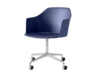 Kancelárska stolička Rely HW48 s podrúčkami, polished aluminium / midnight