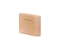Váza Ridge H16, light orange frosted glass