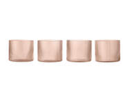 Poháre Ripple Low set 4ks, blush