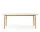 Stôl Form 95x200 cm, biela/dub