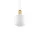 Závesná lampa Amp Small, white / brass