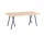 Pracovný stôl Loop Stand Table 180, oak/deep blue