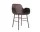 Stolička Form s podpierkami rúk Steel, brown