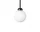 Závesné svietidlo Apiales 1, satin black/opal