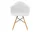 Stolička Eames DAW, cotton white