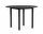 Stôl Annex Round Ø110, black oak/dark grey