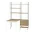 Policová zostava String Workspace E, oak/black