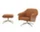 Kreslo Bascule Lowback s otomanom, Hola / blush pink / terracotta