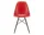 Stolička Eames Fiberglass DSW, red/dark maple