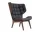 Kreslo Mammoth, dark smoked oak / Dunes Leather - Anthracite 21003