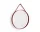 Zrkadlo Strap Mirror 70cm, red