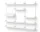 Policová zostava Display Shelf, white/white
