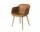 Stolička Fiber Armchair Wood Base, cognac/oak