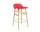 Barová stolička Form 65 cm Oak, bright red