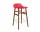 Barová stolička Form 65 cm Walnut, bright red
