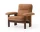 Kreslo Brasilia Lounge Chair, Dunes camel/dark stained oak