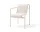 Textilný podsedák Palissade Dining Armchair quilted cushion, cream white