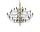 Luster 2097/30 Clear Bulbs, brass