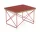 Occasional Table LTR Linoleum, dark brick / classic red