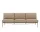 Pohovka Settle Sofa 3-Seater bez podrúčiek, Ribbed Weave 5/taupe