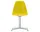 Stolička Eames DSL, mustard / polished aluminum