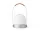 Prenosná lampa Carrie Leather Handle, brushed aluminium