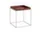 Stolík Tray Table 40x40, chocolate high gloss / silicone coated steel