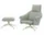Kreslo Bascule Highback s otomanom, Cento / light lavender / light sage