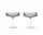 Poháre Ripple Champagne Saucer set 2ks, smoked grey
