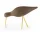Drevený vtáčik Shorebird Large, walnut / brass