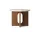 Odkladací stolík Androgyne, walnut/Kunis Breccia Sand