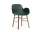 Stolička Form s podpierkami rúk Walnut, green