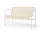 Lavička Palissade Cord Dining Bench, cream white