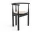 Stolička Bukowski French Cane, black