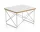 Occasional Table LTR HPL, white / stainless steel