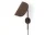 Nástenná lampa Wing, bronzed aluminium