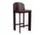 Barová stolička Chisel 35 H65, dark bordeaux lacquered beech