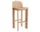 Barová stolička Chisel 35 H75, lacquered oak