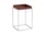 Stolík Tray Table 30x30 High, chocolate high gloss / silicone coated steel