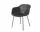 Stolička Fiber Armchair Tube Base, black