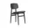 Čalúnená jedálenská stolička NY11, black oak / black oak / ultra leather Black 41599
