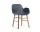 Stolička Form s podpierkami rúk Walnut, blue