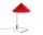 Stolová lampa Matin 380, polished brass / bright red