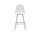 Barová stolička Eames Plastic Low, cotton white/chrome