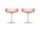 Poháre Ripple Champagne Saucer set 2ks, blush