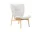 Kreslo Elephant, natural oak / Sheepskin - Off White